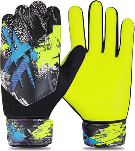 Gants de gardien de but en latex de haute qualité en gros, fermeture à lacets, paume active respirante pour l'entraînement en extérieur - Product Image 1