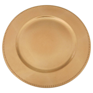 Nouvel arrivage d'assiettes de chargeur de forme ronde sous-assiette pour les fêtes de mariage décoration de la maison hôtels Restaurants noël - Product Image 2