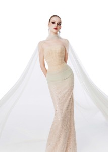 Robe ETHEREAL DUNE _ robe de soirée de luxe haute couture de la marque locale vietnamienne - Product Image 3