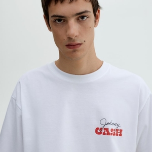เสื้อยืดเสื้อยืดคอกลมสำหรับผู้ชายเสื้อยืดผ้าฝ้าย100% โลโก้ OEM แบบเรียบ - Product Image 5