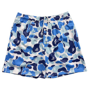 High Quality 100% Polyester <b>Mens</b> <b>Basketball</b> Knitted Mesh <b>Shorts</b> Heavy Weight Sublimation 5/6 Inch Inseam Breathable Hot <b>Shorts</b> - Product Image 1