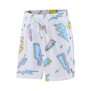 Pantalones Cortos Deportivos para Hombre, Estilo Urbano, para Gimnasio y Running, de Secado Rápido, Transpirables, de Malla, 100% Poliéster, Cintura Elástica, Logotipo Personalizado - Product Image 6