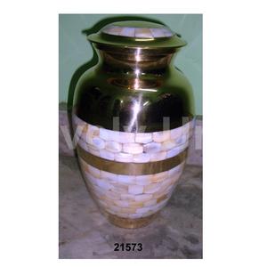 โกศศพสำหรับผู้ใหญ่โกศขนาดใหญ่ลายหินอ่อนแกะสลักด้วยสำเนียง - Product Image 1