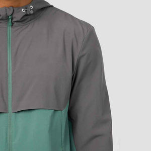 High Quality Men Embroidery Logo Custom Design Outdoor Windbreaker Zip up Softshell Sweat Suit For Men - Product Image 5