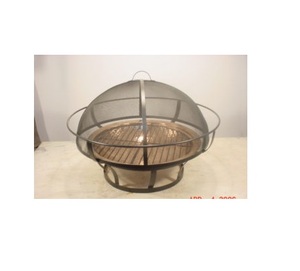 Bol de foyer en cuivre d'excellente qualité avec couvercle et gril de cuisson pour la maison, le salon et le jardin. - Product Image 5