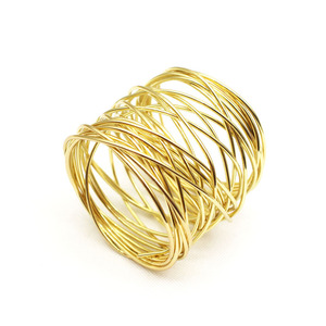 Anillos de Servilleta Metálicos de Venta Caliente, Aportan un Aspecto Coherente y Consciente a Cenas Formales, Bodas y Celebraciones - Product Image 3