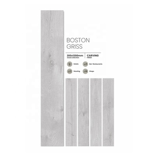 Moderno clásico antideslizante esmaltado madera 20x120 latón madera Penny suelo porcelana decoración baño tablón de madera azulejos para habitaciones - Product Image 6