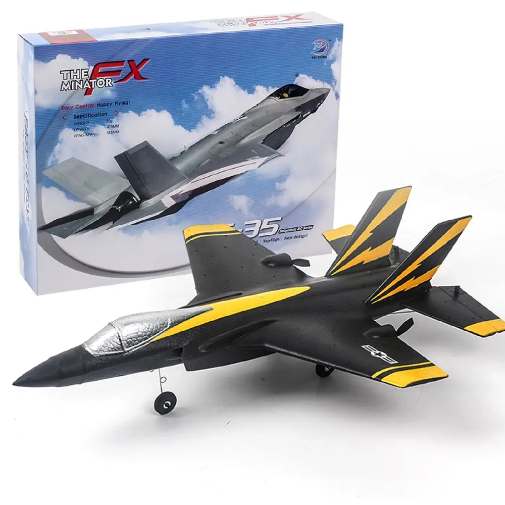 FX-935 F-35 Lightning II Fighter 4CH 2.4Ghz aerei RC in schiuma modello telecomandato aereo elettrico aliante RC giocattoli per bambini ragazzi regalo