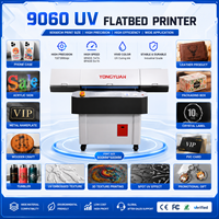 Imprimante UV à plat industrielle 9060 haute vitesse automatique Ethernet 3 pour têtes I3200, carte Hoson, machine d'impression 900x600mm pour la production en série