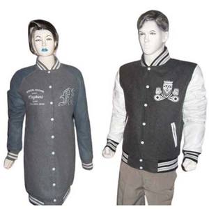 เสื้อแจ็กเก็ตหนังแกะปักลายสำหรับผู้ชายเสื้อแจ็คเก็ตมหาวิทยาลัยมีตัวอักษรปักลายผ้ากำมะหยี่ - Product Image 3