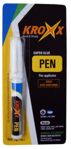 KROXX SUPER GLUE PEN TYPE EASY to USE SPECIAL PEN BOTTLE <b>ADHESIVE</b> - Product Image 3