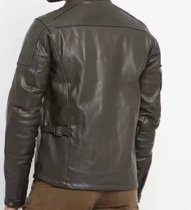 Bon marché, veste en cuir imperméable pour hommes, veste en cuir respirante pour hommes, coupe ajustée, prix de gros personnalisé - Product Image 5