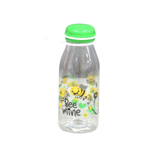 Bouteille en plastique PET moderne et mignonne en forme de bouteille de lait de 500 ml, imprimée, pour jus et smoothies, avec sangle de poignet, compatible lave-vaisselle, ustensile de cuisine - Product Image 4