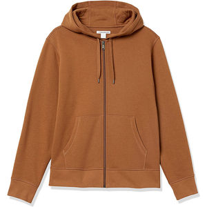 Vente en gros de sweats à capuche zippés personnalisés de haute qualité pour hommes 100% sweat à capuche en molleton de coton style de rue sweats à capuche personnalisés unisexe couleurs unies - Product Image 2
