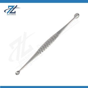 Cureta de Hueso Martini, Manual, de Doble Extremo, Recta, 140 mm, Acero Inoxidable, Reutilizable, Instrumento Quirúrgico, Certificado CE, Fabricante - Product Image 2