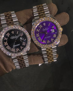 Nouveauté Montres HipHop de haute qualité en diamant moissanite noir glacé avec date automatique et clarté VVS pour hommes et femmes, très vendues - Product Image 4