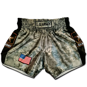 Pantalones cortos con diseño personalizado de Kickboxing Muay Thai, ropa de boxeo, artes marciales - Product Image 1