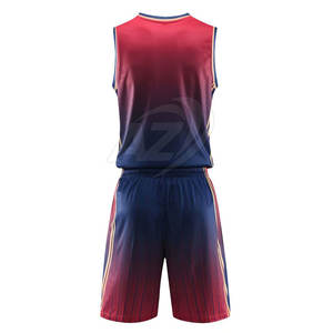 Uniforme de basket-ball en polyester 100% respirant à séchage rapide pour hommes, ensemble de vêtements de sport grande taille avec logo personnalisé, prix de gros - Product Image 2