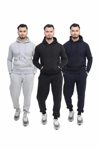 Unisex Printed 100% Cotton Breathable Fleece Tracksuits Full <b>Zip</b> and Pullover Options XXL Size Sweat Paint for Winter Season - Product Image 2
