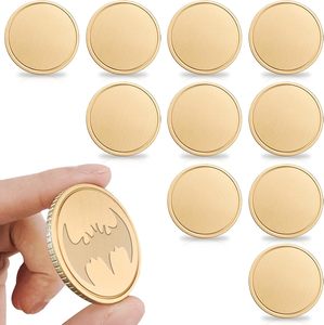 Pièces de défi en laiton vierges gravées au laser personnalisées, estampage métallique pour trophées, médailles et plaques - Product Image 3