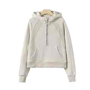 Nueva Sudadera con Capucha Lulu Holgada con Cierre Frontal y Logotipo, Ecológica, 100% Algodón, Diseño de Hombros Caídos para Invierno - Product Image 1