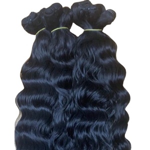 Extensiones de Cabello Humano Natural Ondulado Profundo, 100% Cabello Humano Natural, Puntas Planas, Precio al por Mayor - Product Image 5