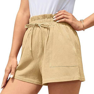 Derniers shorts taille haute à nœud pour femmes shorts de plage décontractés d'été sexy vêtements de sport respirants à la mode pour femmes - Product Image 4
