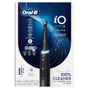 Cepillo de dientes eléctrico recargable Oral-B iO Deep Clean + Whiten con sensor de presión visible, temporizador de 2 minutos, 5 configuraciones de limpieza - Product Image 3