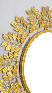 Miroir décoratif mural en laiton doré avec cadre en aluminium, cercle de piste profonde, carré et ovale, Style Art déco Espejos pour la décoration de la chambre - Product Image 3