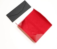 Étuis à lunettes de soleil en cuir PU avec logo de couleur personnalisée, boîtes à lunettes pliables, étui à lunettes, étui à lunettes de soleil, emballage