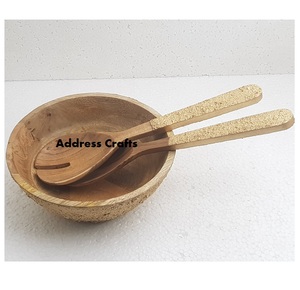 ชามไม้อะคาเซียธรรมชาติสำหรับเสิร์ฟเครื่องครัวขนาดปรับแต่งได้ตามต้องการสไตล์หรูหรา - Product Image 5