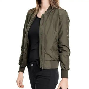 Blousons bombardiers pour femmes de la meilleure qualité personnalisés coupe-vent Streetwear respirant à manches longues avec impression de logo personnalisé OEM - Product Image 5