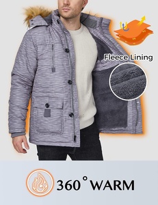 Parka de Invierno para Hombre de Alta Calidad, Gruesa, Cálida, Cortavientos, Informal, con Cuello Alto, Estilo Urbano, Disponible en Talla Mediana - Product Image 4