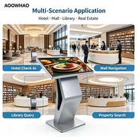 AOOWHAO OEM ODM Kiosco Interactivo de Autoservicio con Pantalla Táctil de 21.5-65 Pulgadas, Máquina de Consultas Todo en Uno para Restaurantes, Bibliotecas y Hospitales