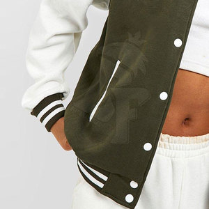 Chaqueta Letterman de tela de calidad superior para mujer en color personalizado y el mejor estilo perfecto para trajes Casuales - Product Image 6