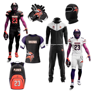 Uniformes de fútbol americano de estilo profesional, kits de equipo con logotipo personalizado, tamaño XL, ropa deportiva directa de fábrica, paquete de oferta de proveedor OEM/ODM - Product Image 2