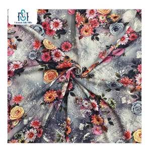 Fabricante de tela de China, vestido impreso digital personalizado, tela de rayón para vestidos de mujer - Product Image 5