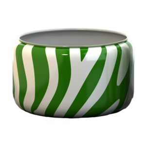 Pegatina redonda de hierro personalizada grabada, uso de maceta esmaltada para oficina, jardinería, restaurante, macetas de diseño moderno - Product Image 2