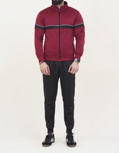 Vente en gros de survêtements de sport décontractés en coton polaire pour hommes manches longues respirant séchage rapide grande taille course pour l'automne - Product Image 2