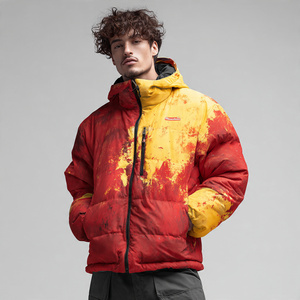 Chaqueta de Plumón Sublimada de Moda para Hombre, Chaqueta de Invierno Cálida con Estampado, Chaqueta de Burbuja con Capucha para Hombre, Abrigo Sublimado - Product Image 1