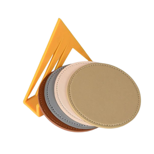 Prix de gros Sous-verres en cuir gaufré au meilleur motif Sous-verres au design tendance à la mode Accessoires de cuisine et de table - Product Image 2