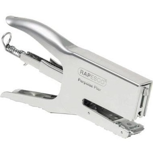 เครื่องเย็บกระดาษ RAPESCO แบบยึดติด/ปลดออกได้ 50 แผ่น (80 กรัม/ตร.ม.) รุ่น Porpoise Series สีโครเมียมเมทัลลิก-24/6 24/8 26/6 26/8 - Product Image 1