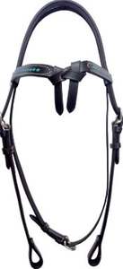 Cabezada de cuero negro de alta calidad premium hecha a mano por fabricante exportador al mejor precio con nudo Futurity - Product Image 4