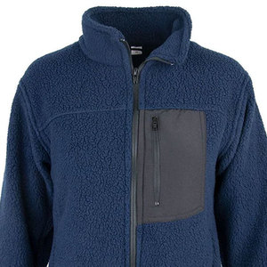 Veste en laine sherpa doublée de qualité supérieure, personnalisée, formelle, pour l'extérieur, chaude, respirante, coupe-vent, avec fermeture éclair intégrale et poches - Product Image 4