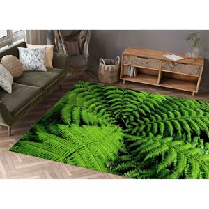 <b>Fern</b> <b>Print</b> Rug: Non-Slip Botanical Accent Rug,With Pile Soft Rug - Product Image 2