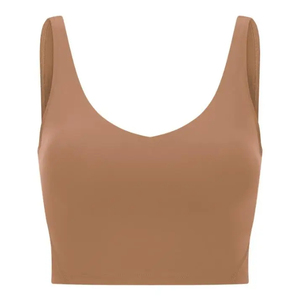 Wholesale 2024 Latest Design Women's Sport Bra Sets 100% Cotton Stretchable <b>Crop</b> <b>Tops</b> Cropped T Shirts in Plus Sizes Front Logo - Product Image 4