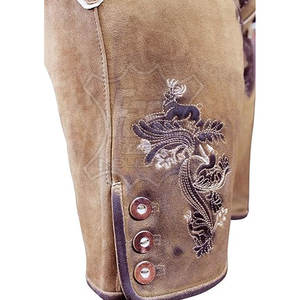 กางเกงเลเดอร์โฮเซินหนังแท้สั่งตัดสำหรับผู้ใหญ่ สีพื้น ดีไซน์โดดเด่น ระบายอากาศได้ดี กางเกงเลเดอร์โฮเซินสไตล์บาวาเรียน - Product Image 2