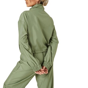 Vente en gros, logo personnalisé, coupe-vent à capuche et fermeture éclair pour femmes, survêtement décontracté imprimé pour printemps et automne 2025 - Product Image 4