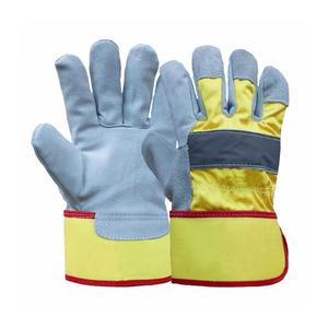 Wholesale Protection Construction Industry <b>Rigger</b> White Safety Work Leather <b>Gloves</b> - Product Image 4