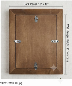 Resin Work Wood Photo <b>Frame</b> Rectangle Rustic Handmade Tabletop Vertical Display - Product Image 3